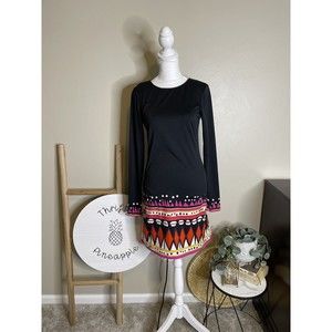 Julie Brown Women black Casual Dress Small